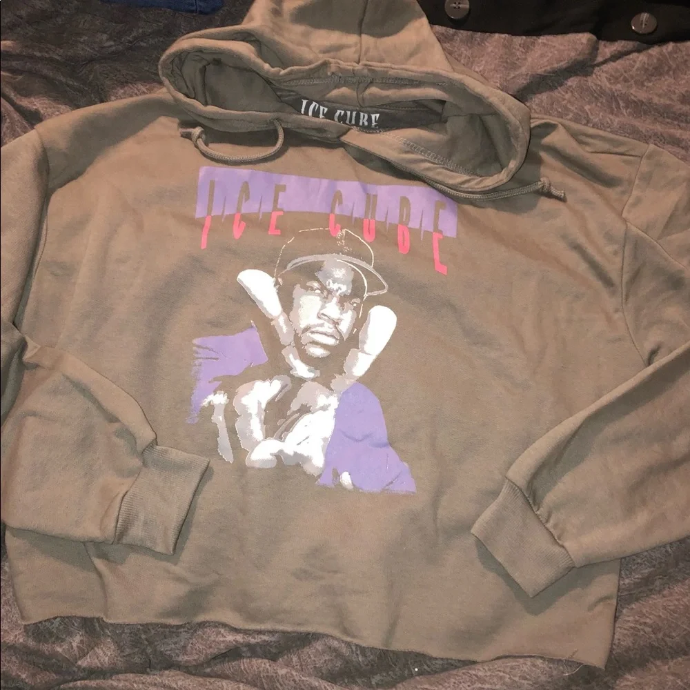 Ice Cube Cropped Hoodie - Picture 2 of 3